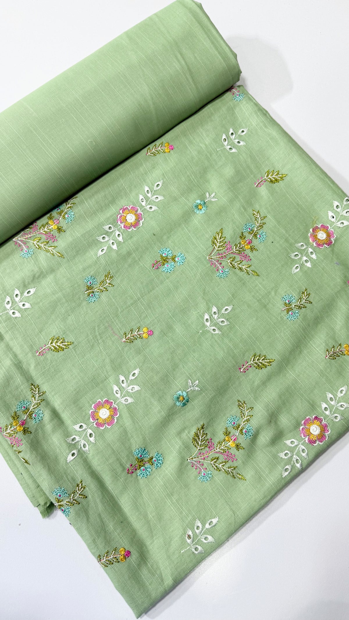 Mint Green Khaddar Embroidered 2-Piece Suit – Design 152 – Image 1 | TANIAZE