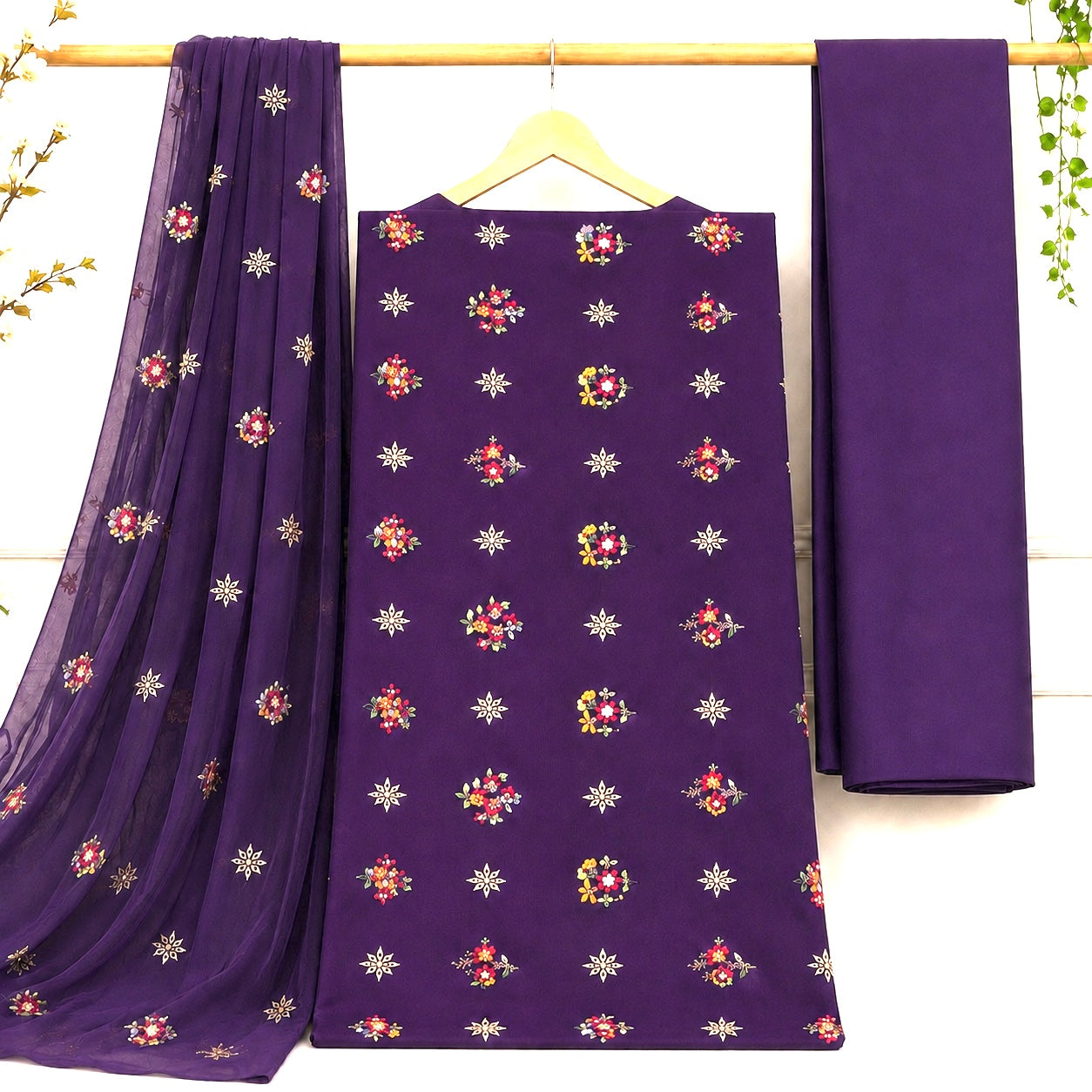 KARANDI EMBROIDERED 3-PIECE TZAJ-325