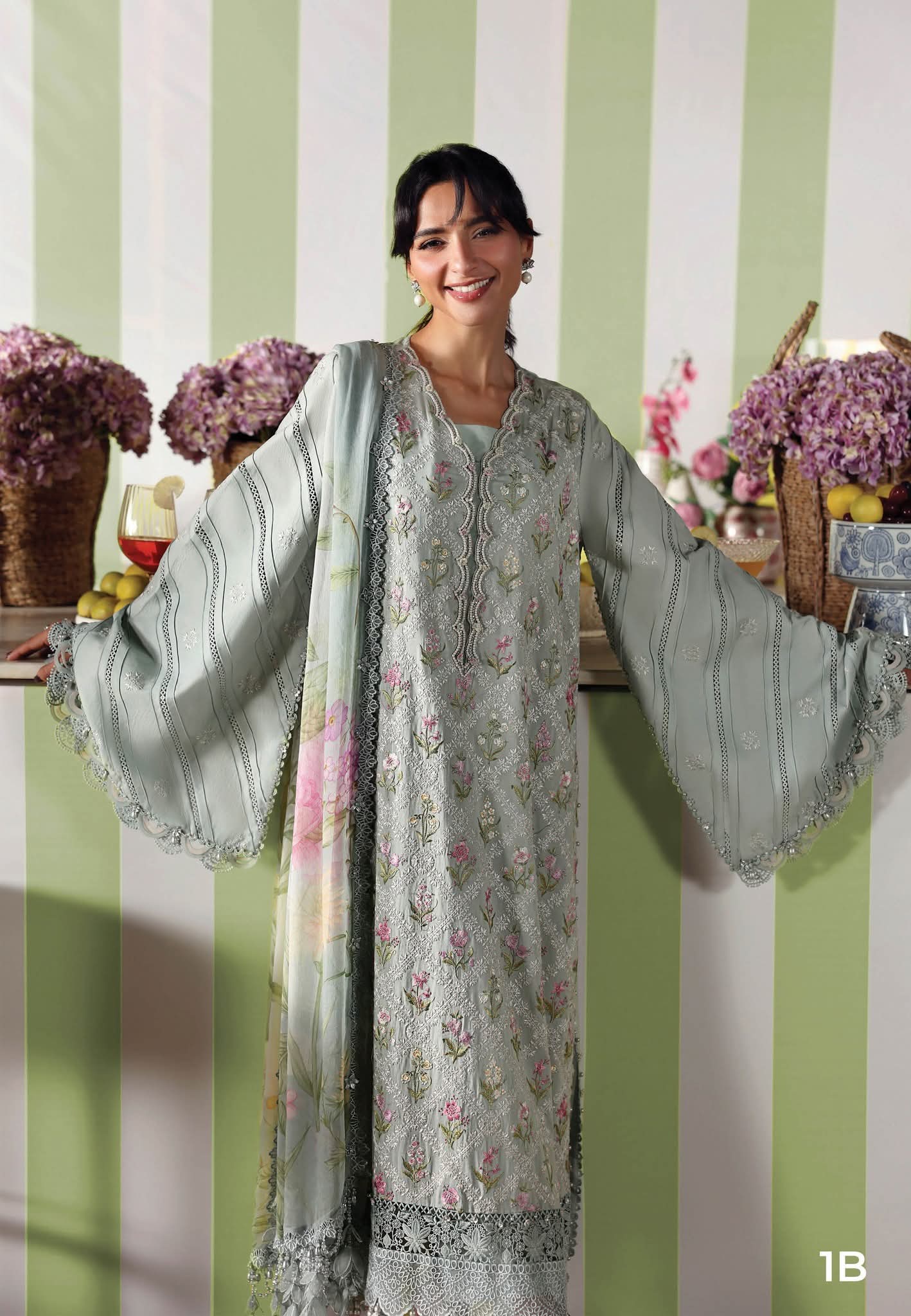MARIA B LUXURY LAWN 3PC CHIFFON DOPATTA