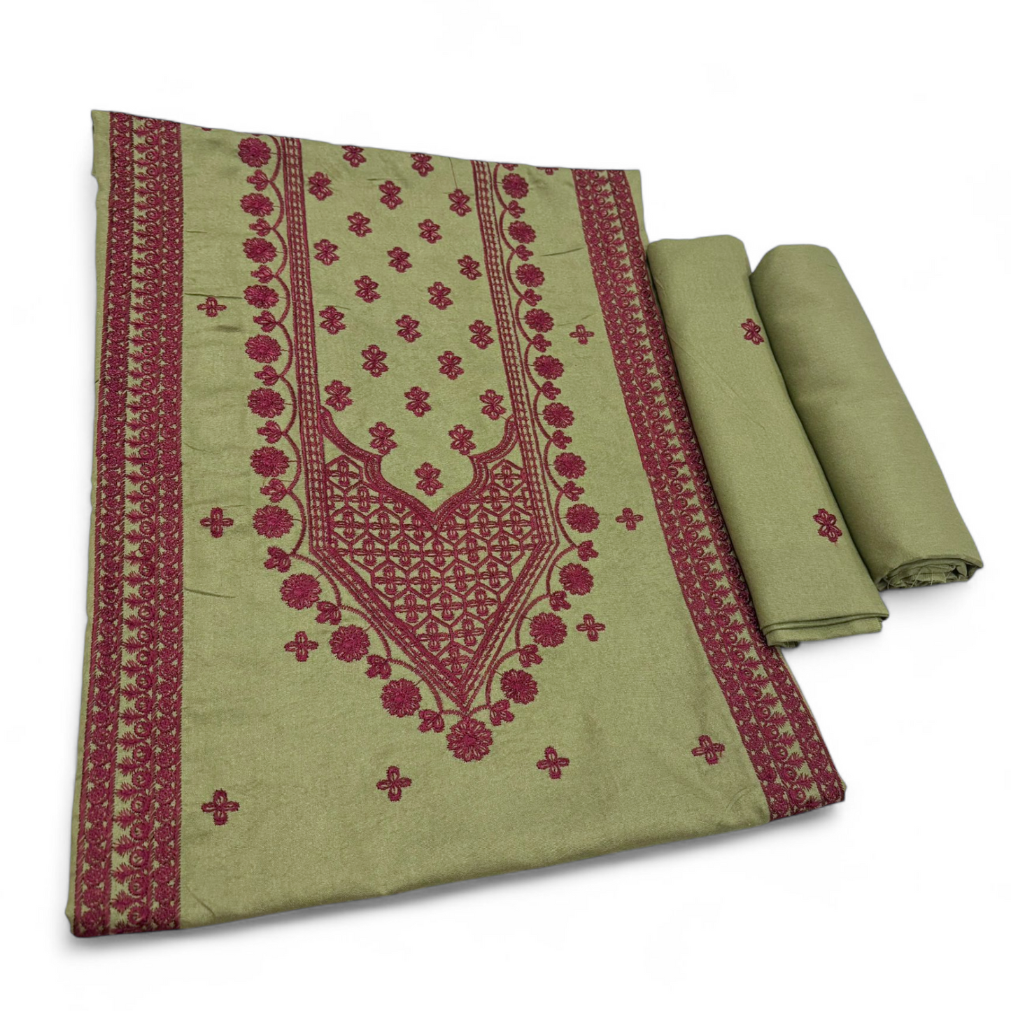 KARANDI EMBROIDERED 2-PIECE ZINC WKU-541