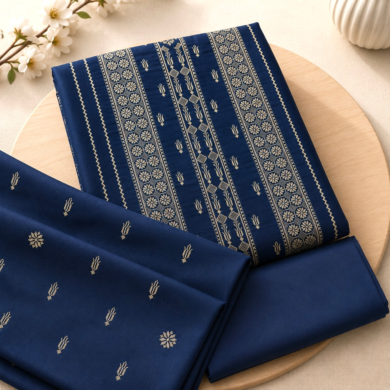 KARANDI EMBROIDERED 2-PIECE TZAJ-2398