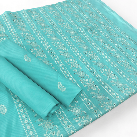 2 PIECE - EMBROIDERED LAWN SUIT SCV1-1788