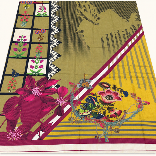 Zari Lawn printed shirt