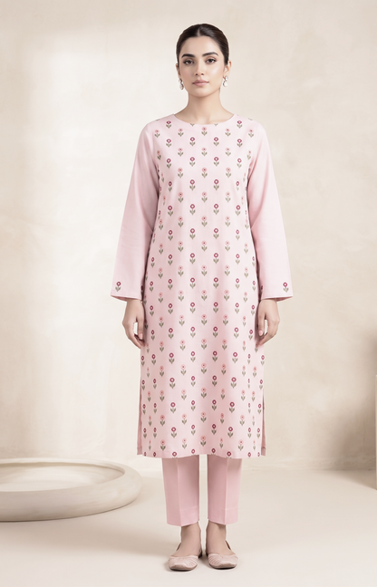 2 PIECE - EMBROIDERED LAWN SUIT SCV1-1818