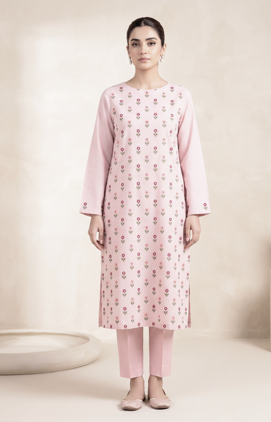 2 PIECE - EMBROIDERED LAWN SUIT SCV1-1818