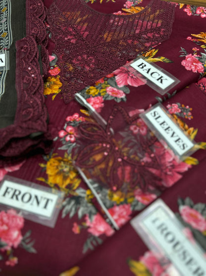 IZNIK 3PC CHIFFON DOPATTA