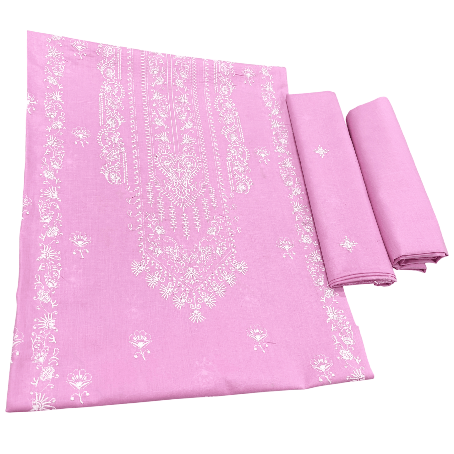 2 PIECE - EMBROIDERED LAWN SUIT SCV1-1729